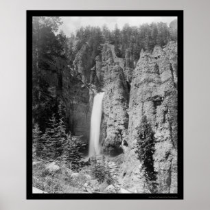 Affiches Tower Falls Yellowstone 1899