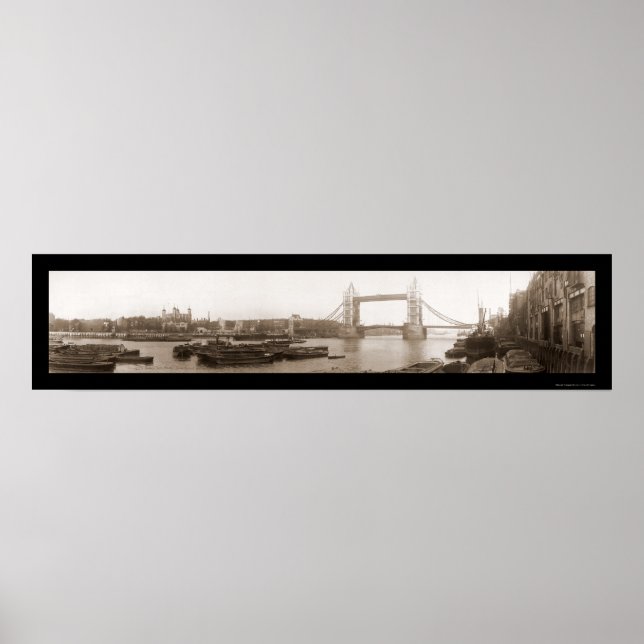 Affiches Tower of London Bridge Photo 1909 (Devant)