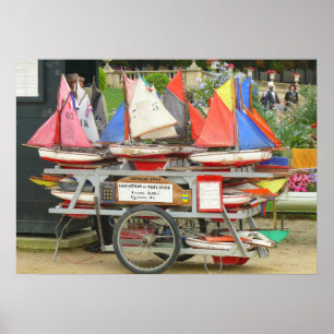 Affiches Toy Sailboats, Luxembourg Gardens, Paris