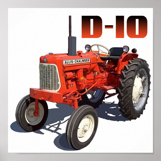 Affiches Tracteur Allis Chalmers D-10 (Devant)