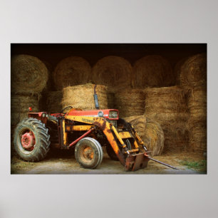 Affiches tracteur de foin