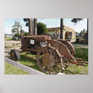Affiches tracteur russe antique
