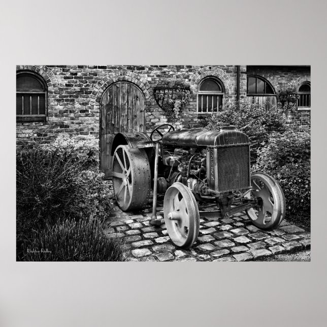 Affiches Tracteur vintage Fordson, photo d'art (Devant)