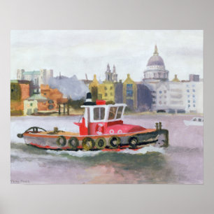 Affiches Traction subite rouge passant St Pauls 1996