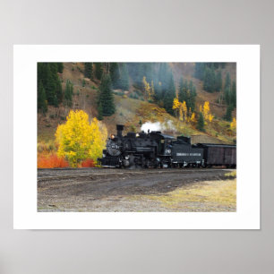 Affiches Train arrivant à Silverton