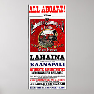 Affiches Train de canne à sucre avec Locomotives Baldwin