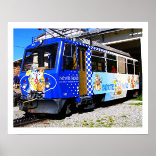 Affiches Train de Marmottes en Suisse