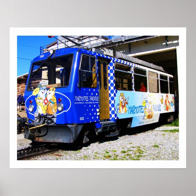 Affiches Train de Marmottes en Suisse (Devant)