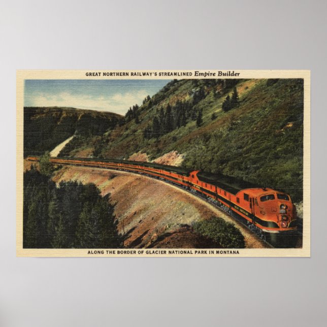 Affiches Train Empire Builder (Devant)