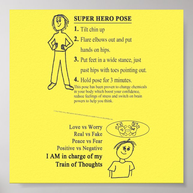 Affiches Train of Thought - Super Hero Pose Rappels (Devant)