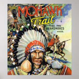 Affiches Traînée de Mohawk, vue des Indiens de Mohawk