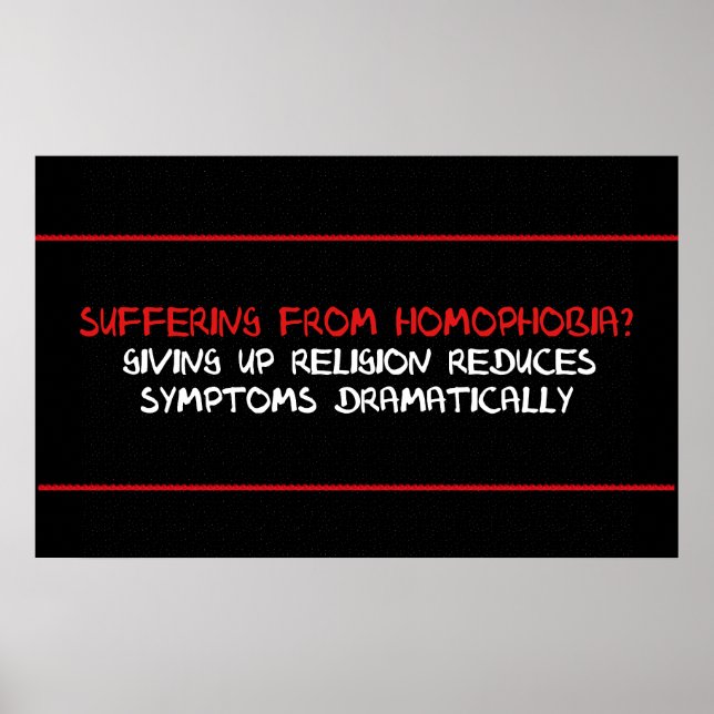 Affiches Traitement de l'homophobie (Devant)