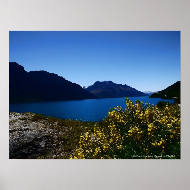 Affiches Tranquillité Blues South Island, Nouvelle-Zélande  (Devant)