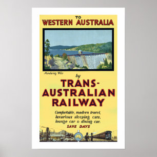 Affiches Trans Australian Railway
