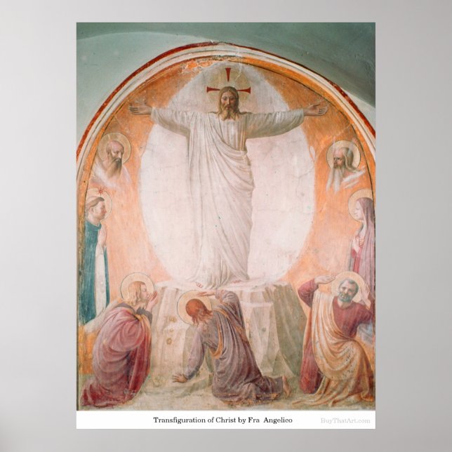 Affiches Transfiguration du Christ par Fra Angelico (Devant)