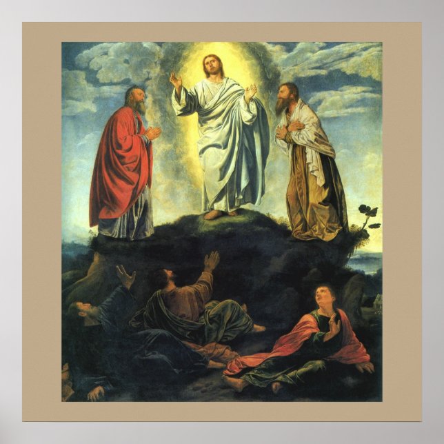 Affiches Transfiguration par Giovanni Girolamo Savoldo (Devant)