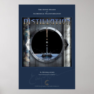 Affiches Transformations alchimiques 6 : Distillation