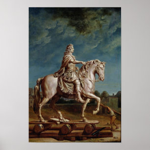 Affiches Transport de la statue équestre de Louis XIV