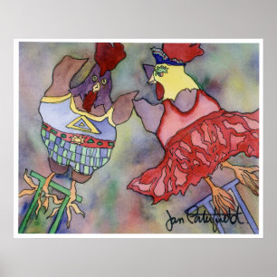 Affiches Trapeze Poulets