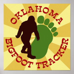 Affiches Traqueur de l'Oklahoma Bigfoot