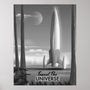 Affiches Travel the Universe Mono (édition limitée)