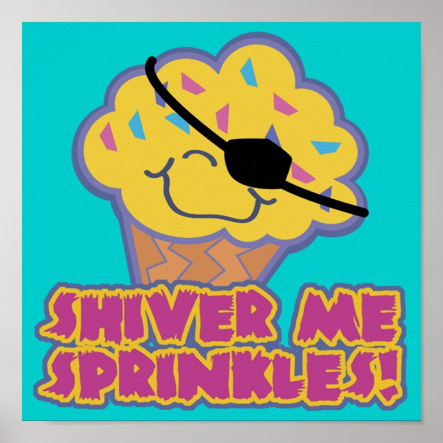 Affiches Tremble Mes Paillettes Tartelette Pirate (Devant)
