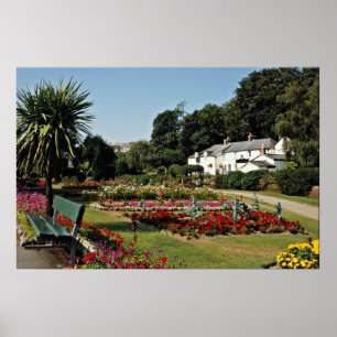 Affiches Trenance Gardens, Newquay, Cornwall, fleurs britan