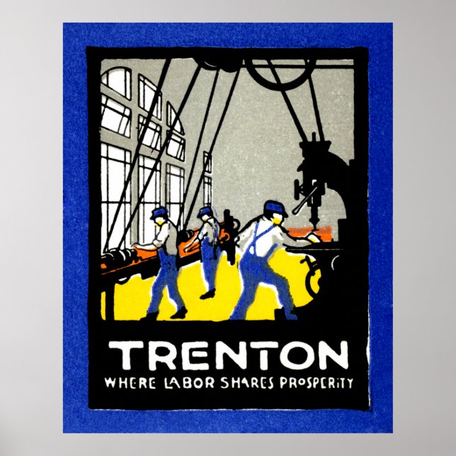 Affiches Trenton Vintage New Jersey 1915 (Devant)