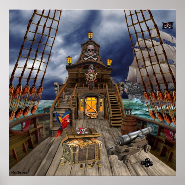 AFFICHES TRÉSORERIE DE PIRATE VOLÉE (Devant)