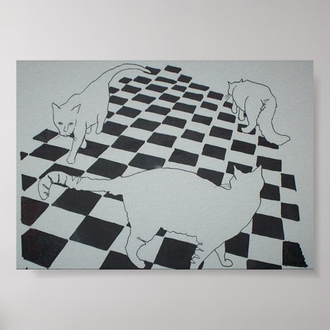 Affiches triade de chat (Devant)