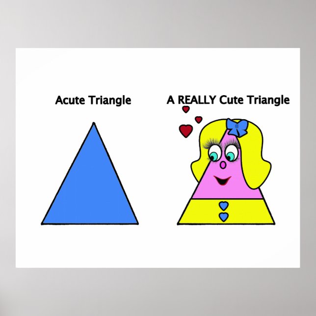 Affiches Triangle Aigu Un Triangle Vraiment Joli (Devant)