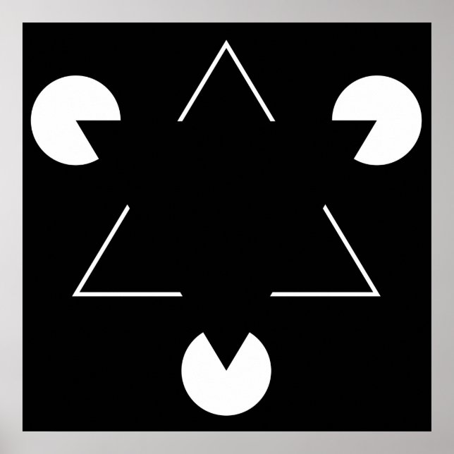 Affiches Triangle Kanizsa (Devant)