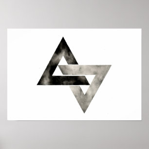 Affiches Triangles doubles. Moderne. Minimal. Géométrique