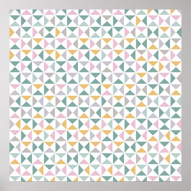 Affiches Triangles géométriques (Devant)