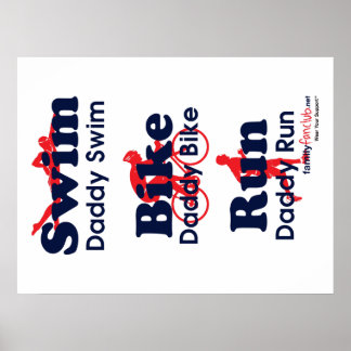Affiches Triathlon Daddy