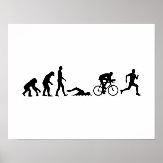 Affiches Triathlon de l'évolution