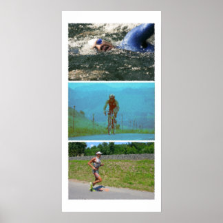 Affiches Triathlon Triptyque - Peinture