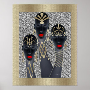 Affiches Tribal Glamour Divas