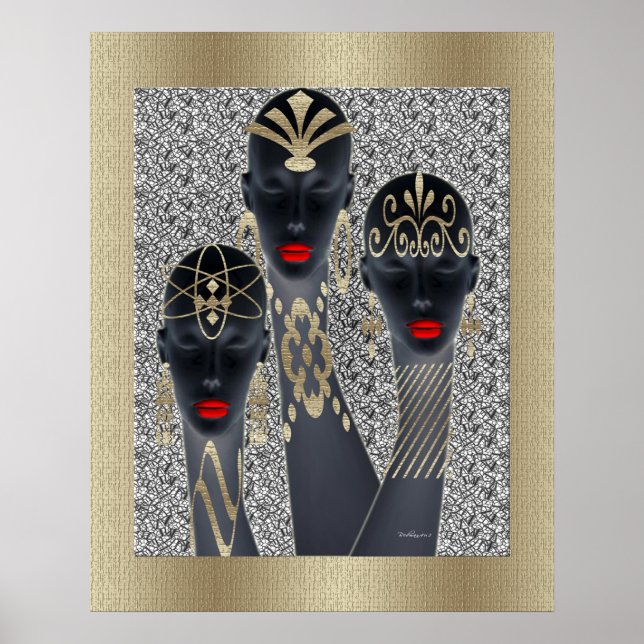 Affiches Tribal Glamour Divas (Devant)