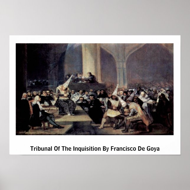 Affiches Tribunal De L'Inquisition De Francisco De Goya (Devant)
