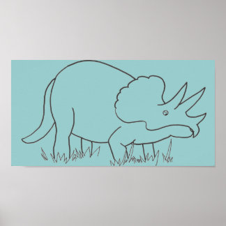 Affiches Tricératops