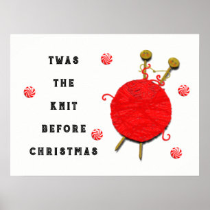 Affiches Tricot de Noël Vacances
