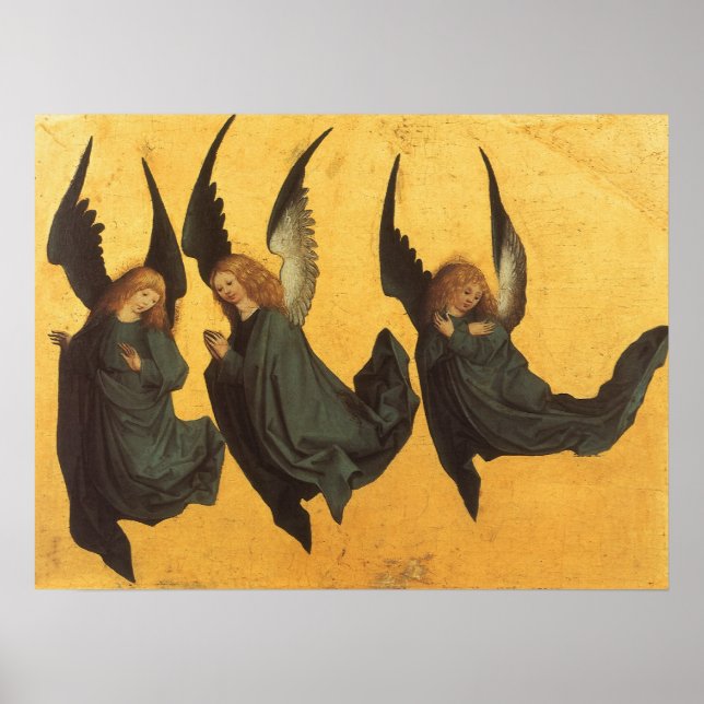 Affiches Trio d'anges de la Renaissance par Maître du Livre (Devant)