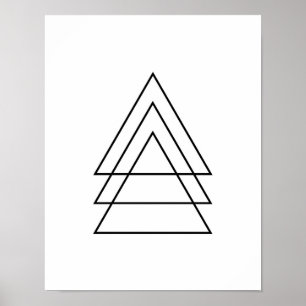 Affiches Trio Minimal De Triangles