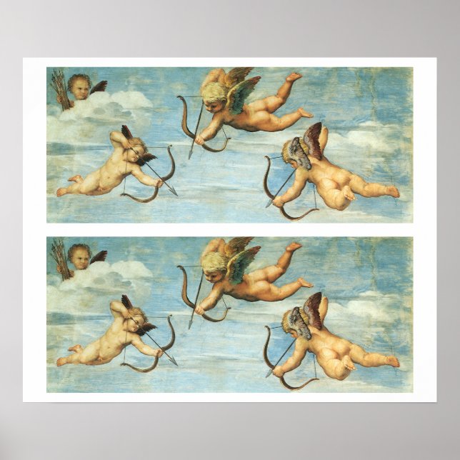 Affiches Triomphe de Galatée détail des anges par Raphael S (Devant)
