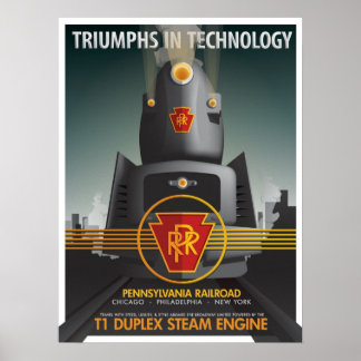 Affiches TRIOMPHE EN TECHNOLOGIE : La Pennsy T1