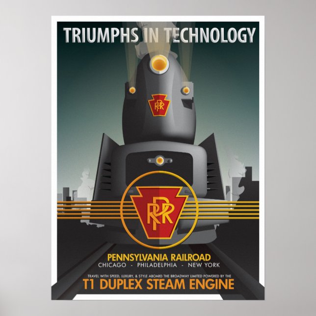 Affiches TRIOMPHE EN TECHNOLOGIE : La Pennsy T1 (Devant)
