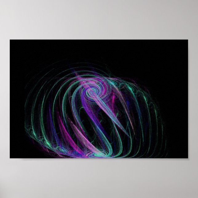 Affiches Trippy amour fractal (Devant)