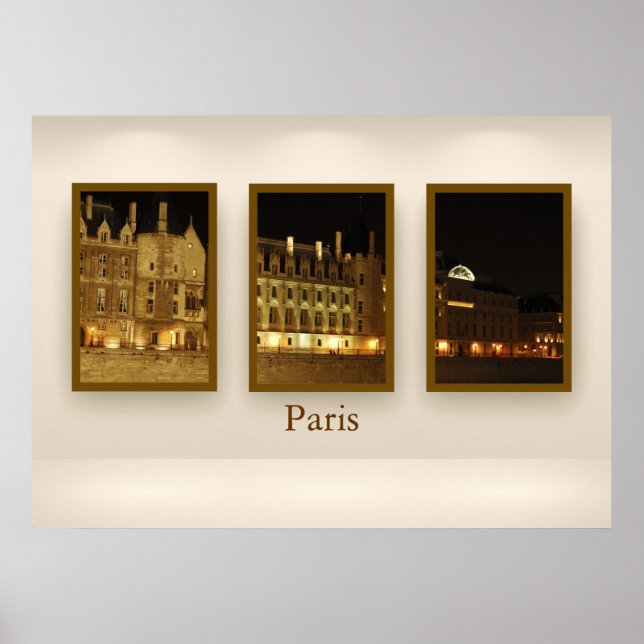 Affiches Triptyque de Paris (Devant)