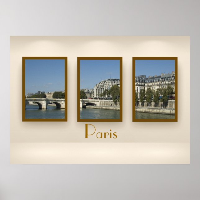 Affiches Triptyque de Paris (Devant)